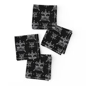 Baron Samedi Voodoo Veve Symbols in Black