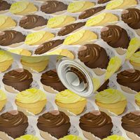 cupcakes, lemon and chocolate