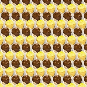 cupcakes, lemon and chocolate