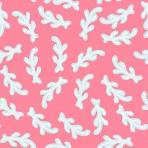 White Coral on Pink