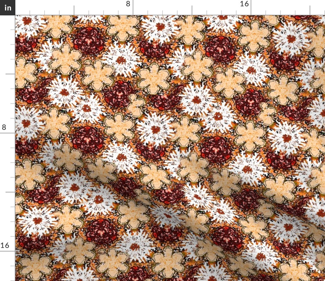 Impressionistic Brown Floral