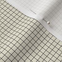 Graph paper - 1/4" grid - thick black on #f1ebd9 cream  