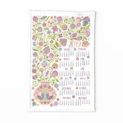 2019 Tea Towel Calendar-Let Your Soul Blossom and Grow-white background