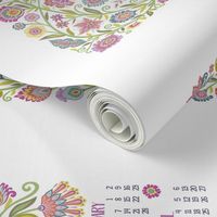 2019 Tea Towel Calendar-Let Your Soul Blossom and Grow-white background