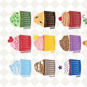 Sweet 2016 Cupcake Calendar