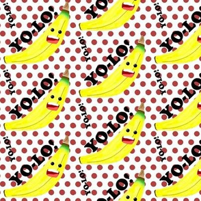 bananas say "yo-lo!" -- captioned
