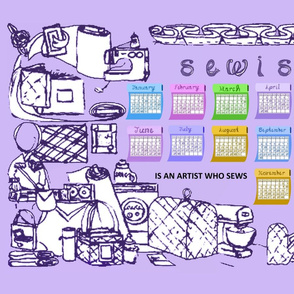 2018 calendar sewist is an artist who sews sewing projects and fabric font kitchen tea towel