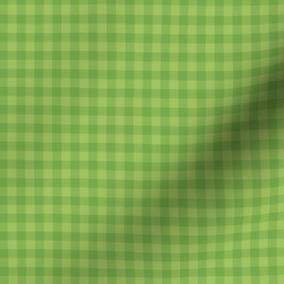 kiwi green gingham, 1/4" squares 