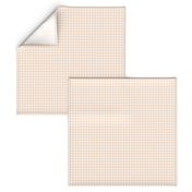 pale peach gingham, 1/4" squares 