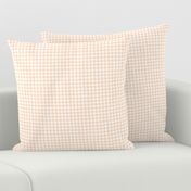 pale peach gingham, 1/4" squares 