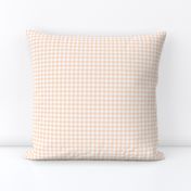 pale peach gingham, 1/4" squares 