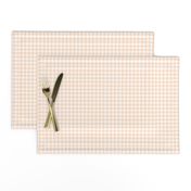 pale peach gingham, 1/4" squares 