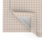 pale peach gingham, 1/4" squares 