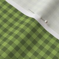 oolong green gingham, 1/4" squares 
