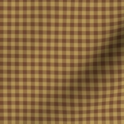 summercolors iced coffee gingham, 1/4" squares 