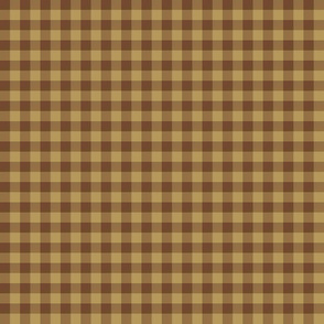 summercolors iced coffee gingham, 1/4" squares 