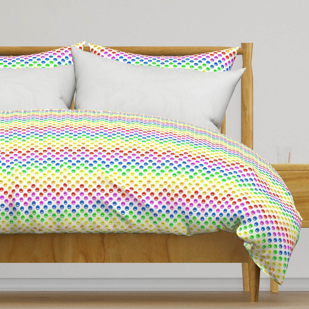 Happy Polka Dots Chevron Rainbow