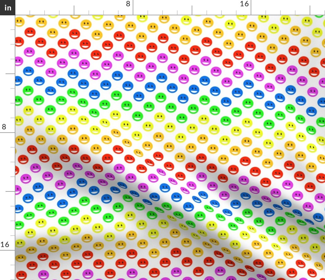 Happy Polka Dots Chevron Rainbow