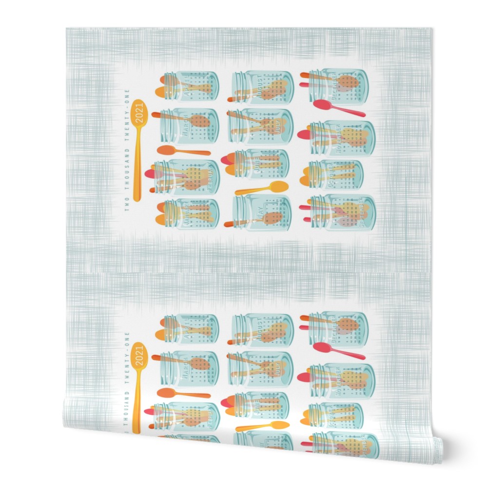 Mason Jars Calendar Tea Towel_2021