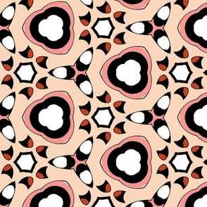 Abstract Pink and White Design
