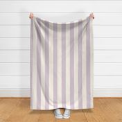 lilac-mauve and cream cabana stripes