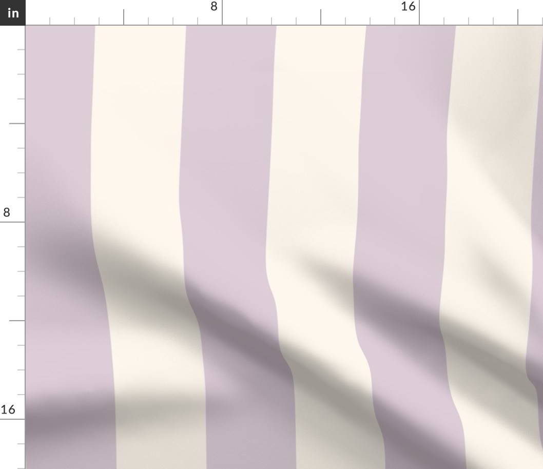 lilac-mauve and cream cabana stripes