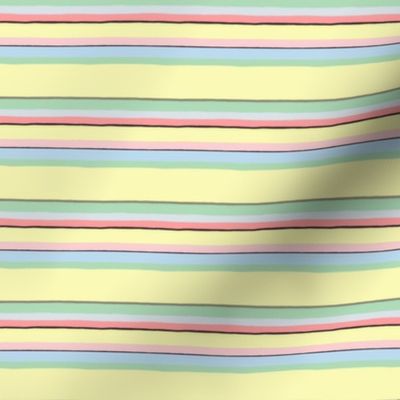 Rainbow Row Set of 4 Tea Towels