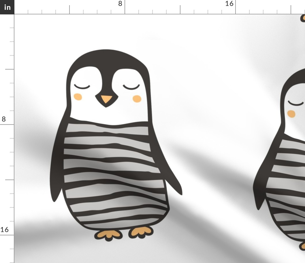 Penguin Plush Plushie Softie Cut & Sew