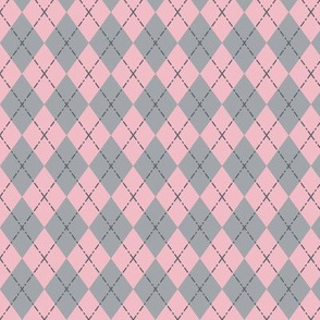 Pink Gray Gym Argyle