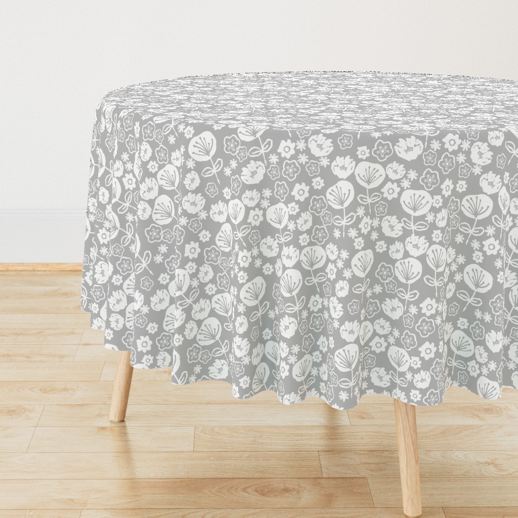 florals // neutral grey flowers floral repeat for fashion prints and home decor textiles