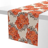 Fox Family Tangle - large print