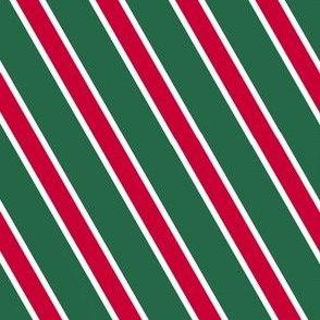 Red and green stripes