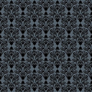 cat damask dark slate