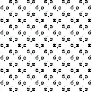 A 10 february 2011 - Sad Panda bear childrenÂ´s room fabric