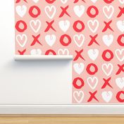 xoxo hearts // red and pink valentines love design