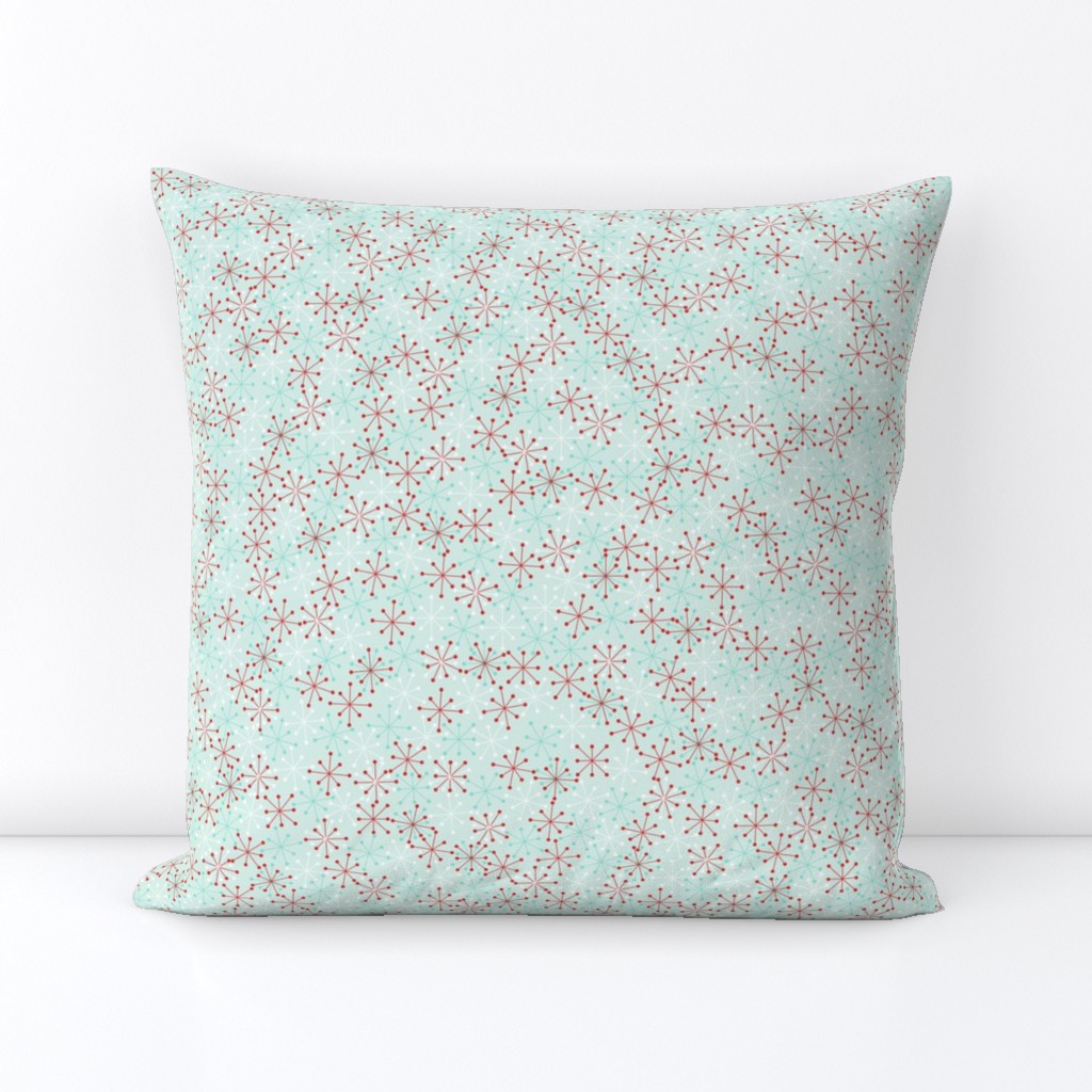 Atomic Snowflakes Medium- Mint