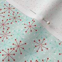 Atomic Snowflakes Medium- Mint