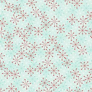 Atomic Snowflakes Medium- Mint