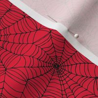 Spidersweb - black on red