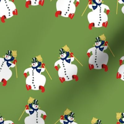 Snowmen On Parade Lg Scale- Olive