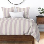 lilac-mauve barkcloth cabana stripes