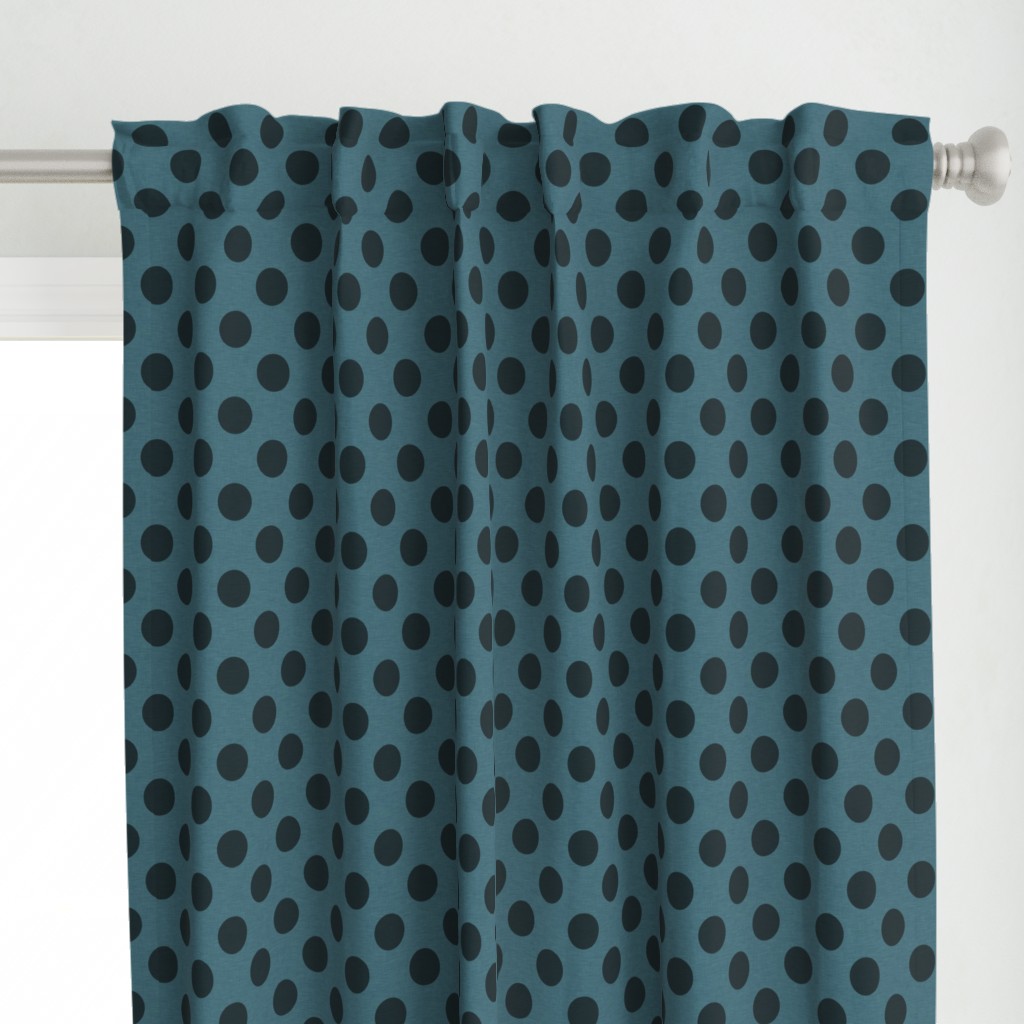 Prim Dark Blue Polka Dots