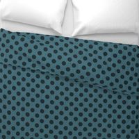 Prim Dark Blue Polka Dots