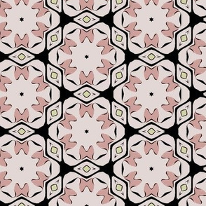 Pink and Black Geometric