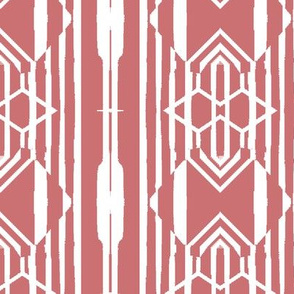 Modern Tribal in Pink and White