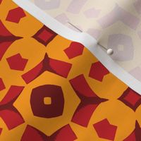 Crimson and Yellow Geometric