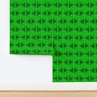 triknot leafy border 1 black & green