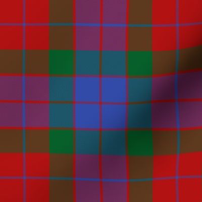 Mar dress tartan, c. 1750, 6" modern colors