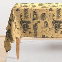 Charcoal_Toile_on_Pale_Mustard_repeat