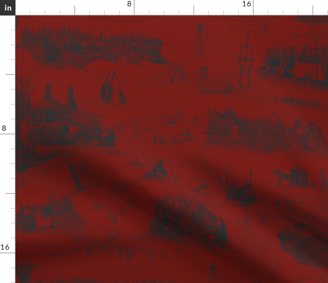 Charcoal_Toile_on_Red_repeat